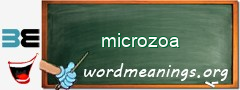 WordMeaning blackboard for microzoa